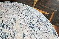 Tapis rond - Denizli (bleu)