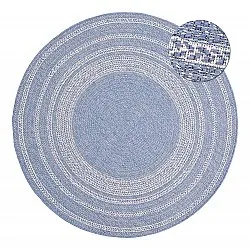 Tapis rond - Indoor/Outdoor Angus (bleu)