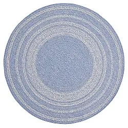 Tapis rond - Indoor/Outdoor Angus (bleu)