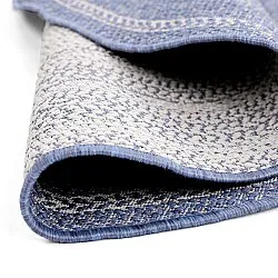 Tapis rond - Indoor/Outdoor Angus (bleu)