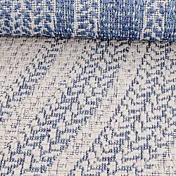 Tapis rond - Indoor/Outdoor Angus (bleu)