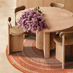 Tapis rond - Indoor/Outdoor Angus (rouge)