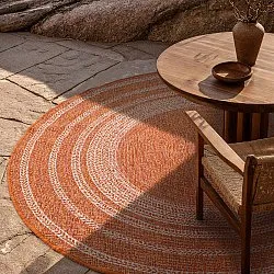 Tapis rond - Indoor/Outdoor Angus (rouge)