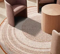 Tapis rond - Indoor/Outdoor Angus (rouge)