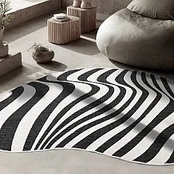 Tapis Intérieurs/Extérieurs - utomhusmatta - Remina (noir/blanc)