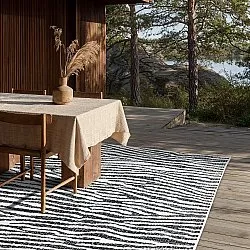Tapis Intérieurs/Extérieurs - utomhusmatta - Vaura (noir/blanc)