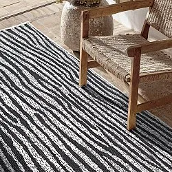 Tapis Intérieurs/Extérieurs - utomhusmatta - Vaura (noir/blanc)
