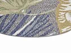 Tapis rond - Indoor/Outdoor Havana (bleu foncé/multi)