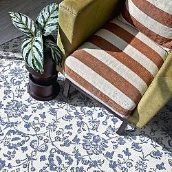 Tapis rond - Brussels Ocean (bleu)