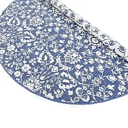 Tapis rond - Brussels Ocean (bleu)