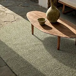 Tapis Intérieurs/Extérieurs - Orta Wool Look (vert mousse)