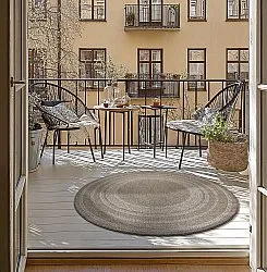 Tapis rond - Indoor/Outdoor Angus (beige)