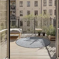 Tapis rond - Bergen (anthracite)