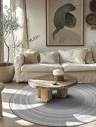 Tapis rond - Indoor/Outdoor Angus (gris)