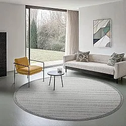 Tapis rond - Intérieur/Extérieur Kendall (crème/gris)