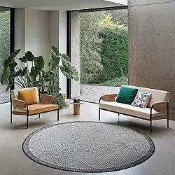 Tapis rond - Monsaraz (noir)