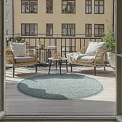 Tapis rond - Tromsø (vert)