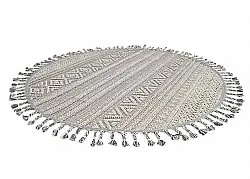 Tapis rond - Intérieur/Extérieur Athena (gris)