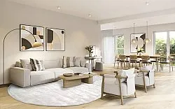 Tapis ovale en viscose - Jodhpur Special Luxury Edition (blanc cassé)