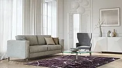 Tapis Wilton - Vieste (noir/blanc)