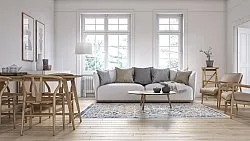 Tapis Wilton - Denizli (bleu)