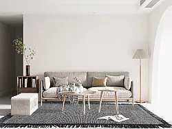 Tapis en laine - Pike (noir)