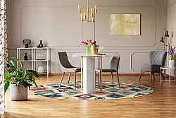 Tapis rond - Isparta (multicolore)