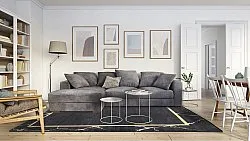 Tapis Wilton - Cerasia (noir/doré)