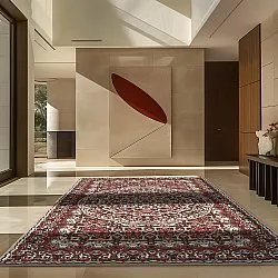 Tapis Wilton - Odette (rouge/multi)