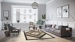 Tapis Wilton - Pavia (beige/noir)
