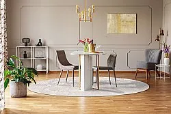 Tapis rond - Abyar (rose)