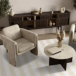 Tapis en coton - Nilo (beige)