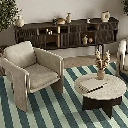 Tapis en coton - Nilo (vert)