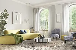 Tapis rond - Dover (beige)