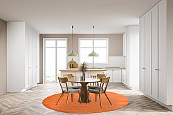 Tapis rond - Hamilton (Orange Peel)