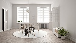 Tapis rond - Hamilton (blanc)