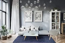 Tapis moelleux - Zoe (bleu foncé)