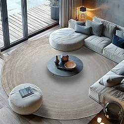 Tapis rond - Shade (beige/gris)