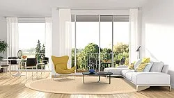 Tapis rond (sisal) - Agave (sable)