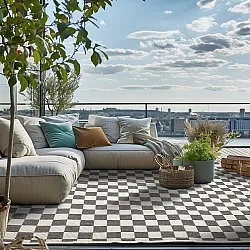 Tapis d’intérieur et d’extérieur - Lucida (noir)