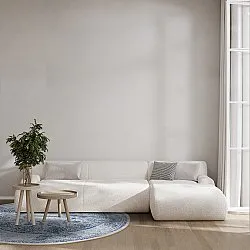 Tapis rond - Valeria (bleu)