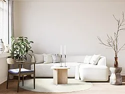 Tapis rond - Dhurry (blanc)
