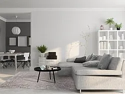 Tapis Wilton - Zaria (gris foncé/doré)