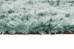Tapis à poils longs - Janjira (bleu-vert)