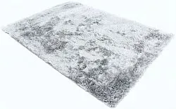 Tapis à poils longs - Janjira (argent)
