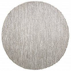 Tapis rond - Jenim (gris/blanc)