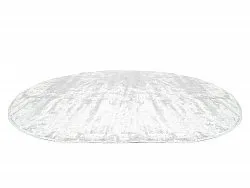 Tapis ovale en viscose - Jodhpur Special Luxury Edition (blanc cassé)
