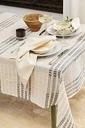 Nappe en lin Julie (blanc/beige)