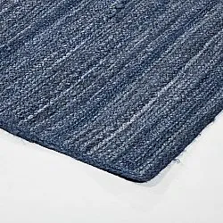 Tapis en jute - Amasia (bleu)