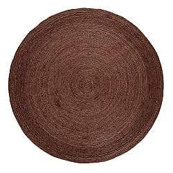 Tapis rond en jute - Amasia (café)